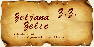 Željana Zelić vizit kartica